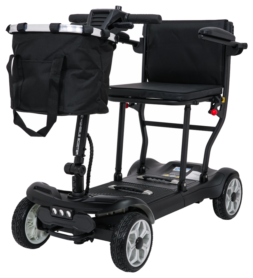 Skuter Elektryczny Czterokołowy dla Seniorów EasyGo Czarny