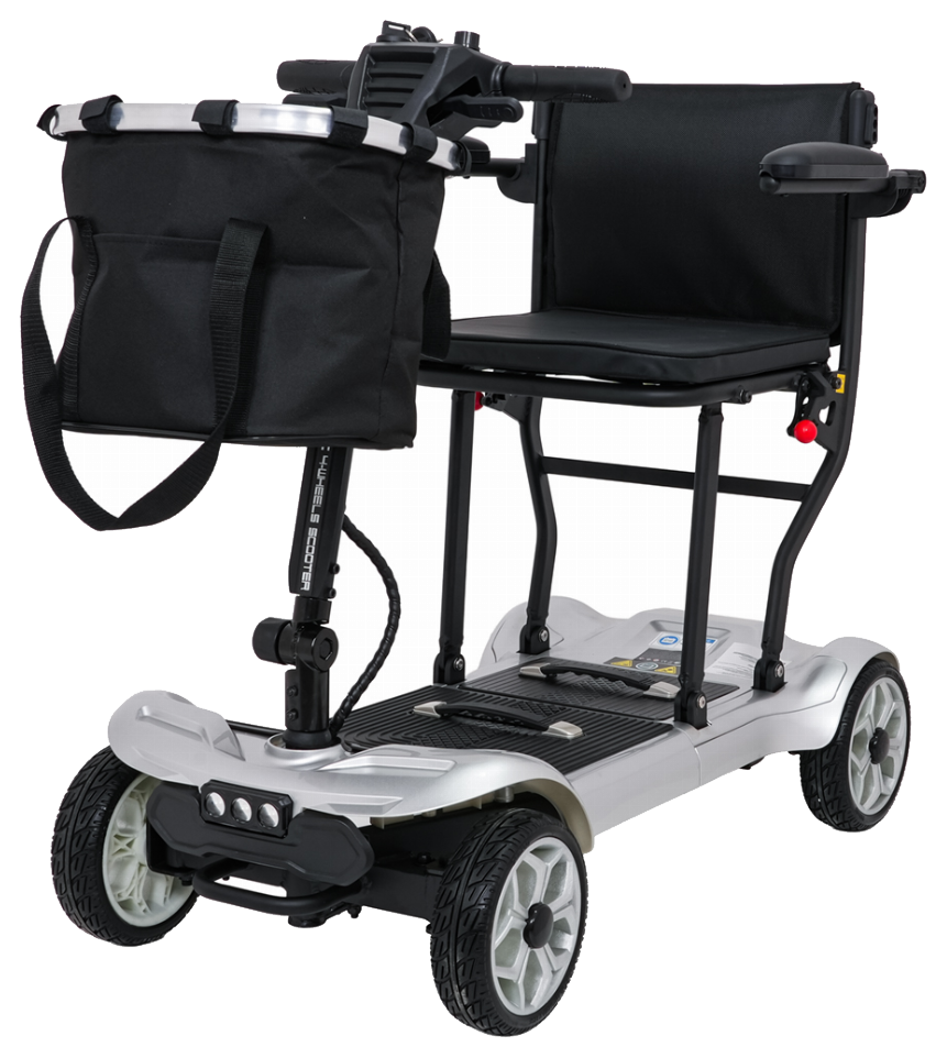 Skuter Elektryczny Czterokołowy dla Seniorów EasyGo Szary
