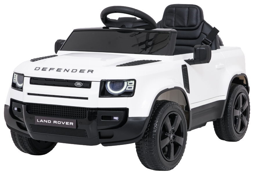Auto Land Rover Defender białe na akumulator dla dzieci + pilot R/C