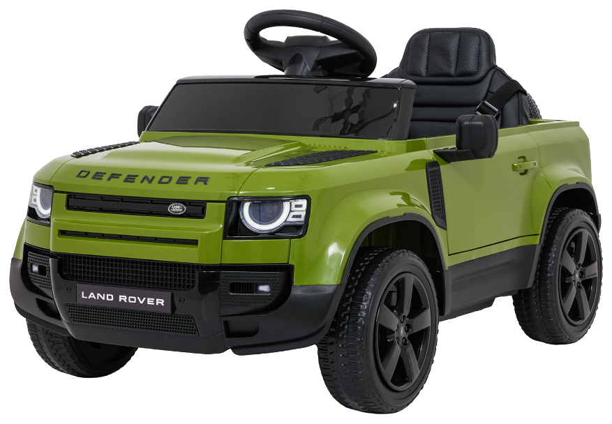 Auto Land Rover Defender zielone na akumulator dla dzieci + pilot R/C