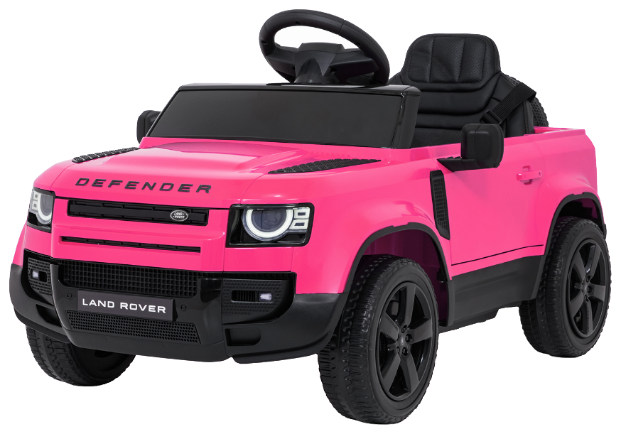 Auto Land Rover Defender różowe na akumulator dla dzieci + pilot R/C
