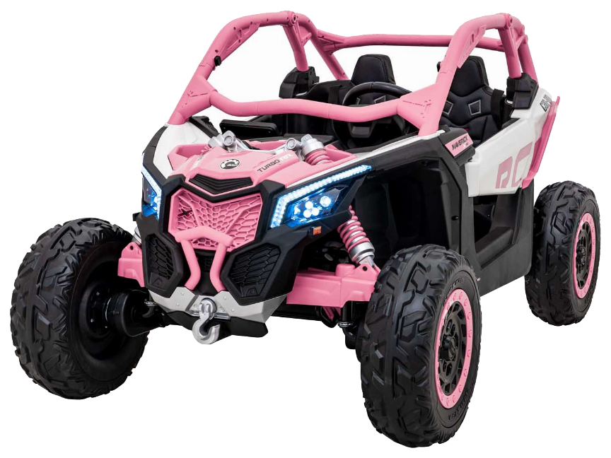 Pojazd Buggy Maverick Turbo RR STRONG Pompowane Koła Różowy