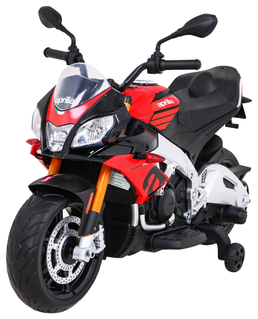 Aprilia Tuono V4 Motor na akumulator dla dzieci Czerwony + Panel MP3 + Kółka pomocnicze + Wolny Start