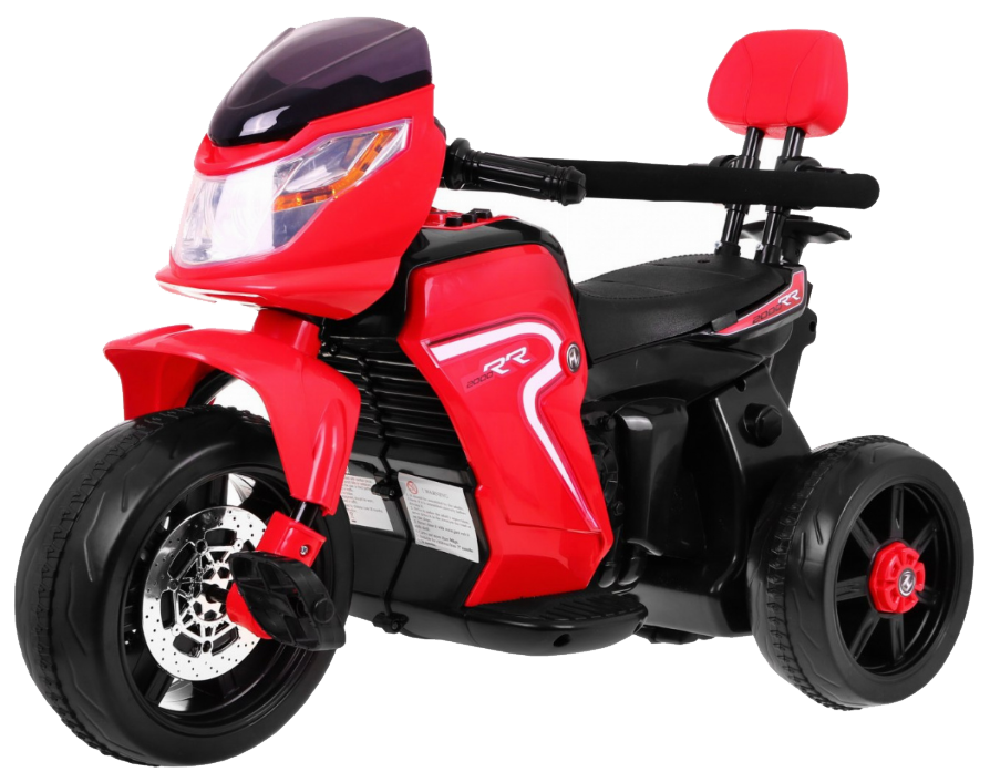 Pchaczyk Rowerek Motorek elektryczny 3w1 dla dzieci Czerwony + Piankowa poręcz + Audio LED