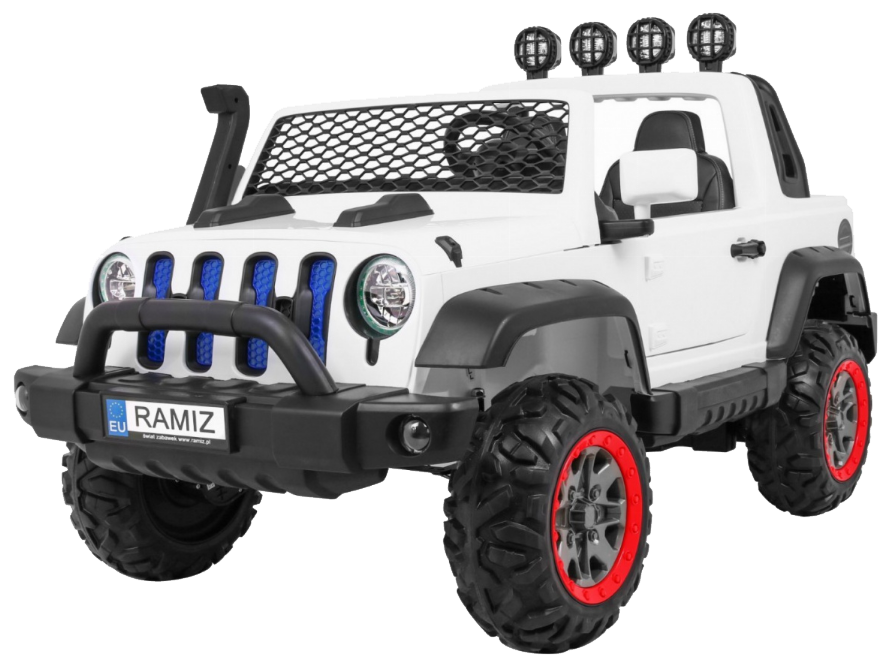 Auto terenowe AllRoad dla 2 dzieci Biały + Napęd 4x4 + Pilot