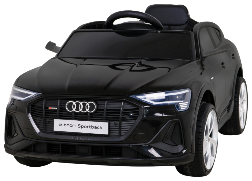 Audi E-Tron Sportback dla dzieci Czarny + Pilot + Napęd 4x4 + Wolny Start + Radio MP3 + LED