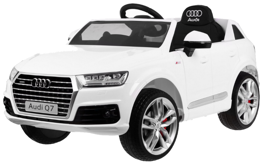 Audi Q7 Quattro S-Line SUV na akumulator Biały + Pilot + Radio MP3 LED