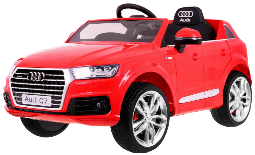 Audi Q7 Quattro S-Line na akumulator Czerwony + Pilot + Wolny Start + EVA + Radio MP3 LED