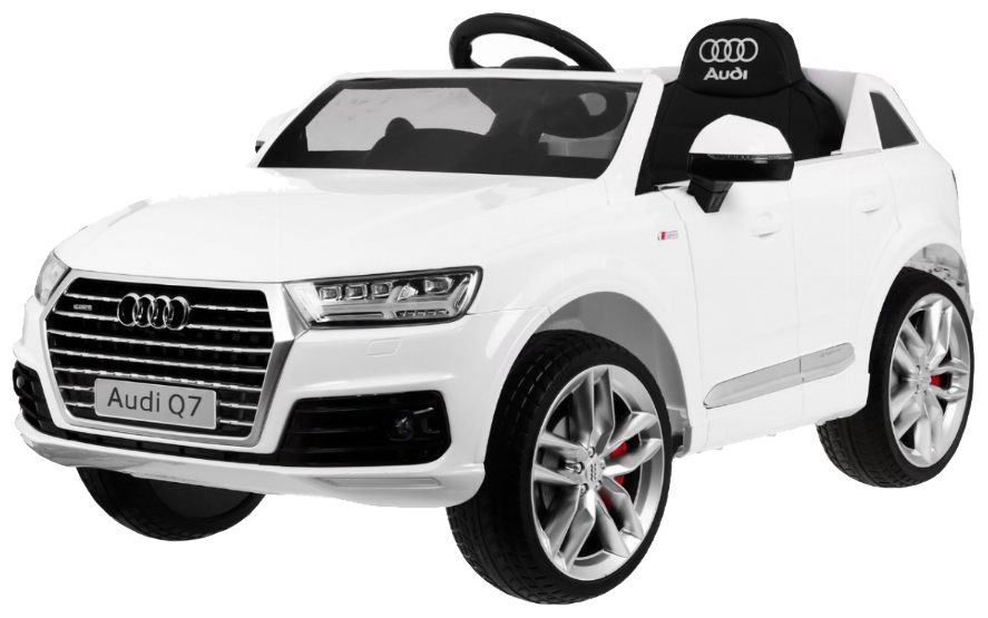 Audi Q7 Quattro S-Line na akumulator Lakier Biały + Pilot + Wolny Start + EVA + Radio MP3