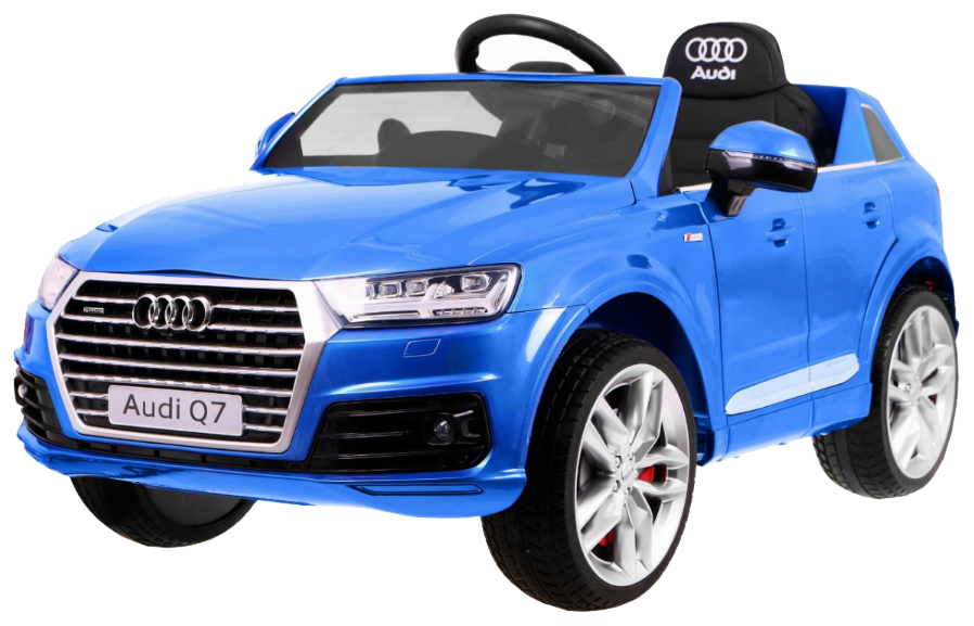 Audi Q7 Quattro S-Line na akumulator Lakier Niebieski + Pilot + Wolny Start + EVA + Radio MP3