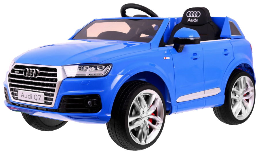 Audi Q7 Quattro S-Line na akumulator Niebieski + Pilot  + Radio MP3 LED