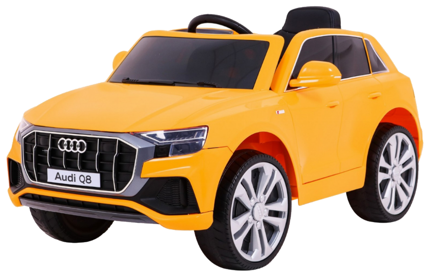 Audi Q8 Lift, SUV na akumulator dla dzieci Żółty + Pilot