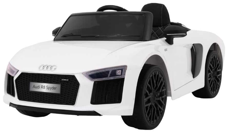 Audi R8 Spyder na akumulator Biały + Pilot