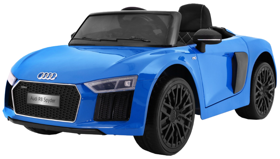 Audi R8 Spyder na akumulator Lakier Niebieski + Pilot