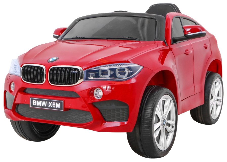 BMW X6M Elektryczne Autko dla dzieci, Czerwony SUV + Pilot