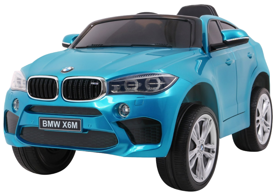 BMW X6M Elektryczne Autko, SUV dla dzieci Lakier Niebieski + Pilot
