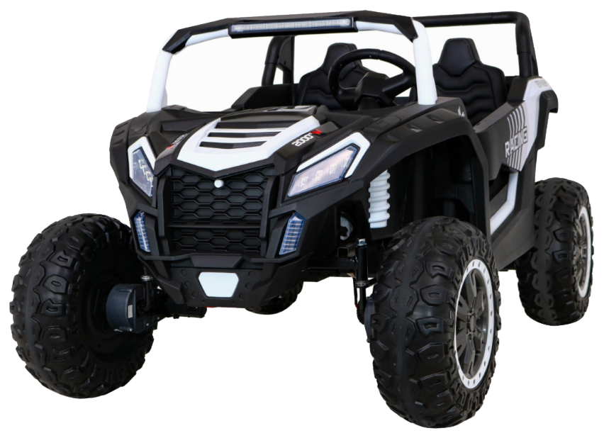 Buggy ATV Racing dla 2 dzieci Biały + Napęd 4x4 + Pilot + Wolny Start + MP3 LED