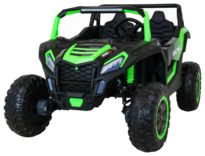 Buggy ATV Racing dla 2 dzieci Zielony + Napęd 4x4 + Pilot + Wolny Start + MP3 LED