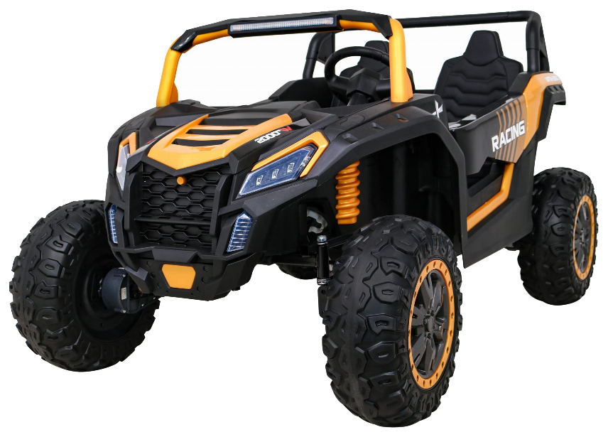 Buggy ATV Racing dla 2 dzieci Złoty + Napęd 4x4 + Pilot + Wolny Start + MP3 LED