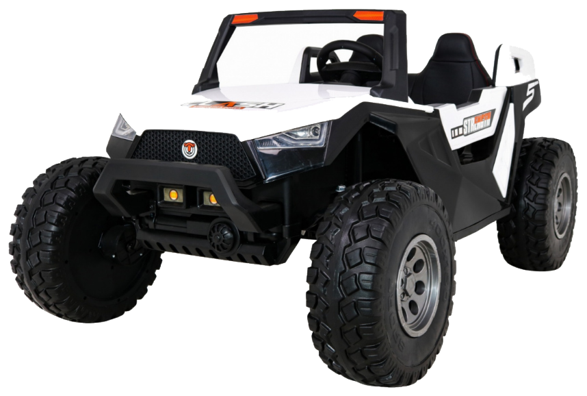 Buggy Clash na akumulator dla 2 dzieci Biały + Pilot + Napęd 4x4 + Regulacja siedzenia + Radio MP3 + LED