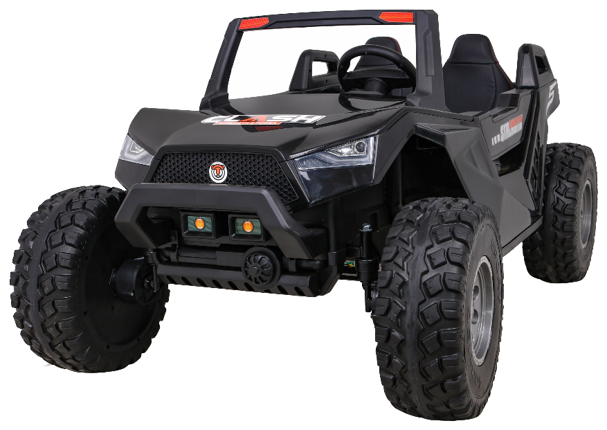 Buggy Clash na akumulator dla 2 dzieci Czarny + Pilot + Napęd 4x4 + Regulacja siedzenia + Radio MP3 + LED