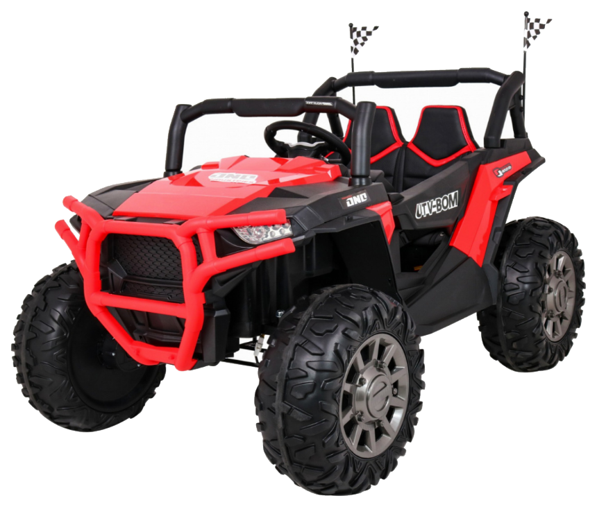 Buggy Racer dla dzieci Czerwony + Napęd 4x4 + Pilot + Wolny Start + Bagażnik + EVA + LED MP3