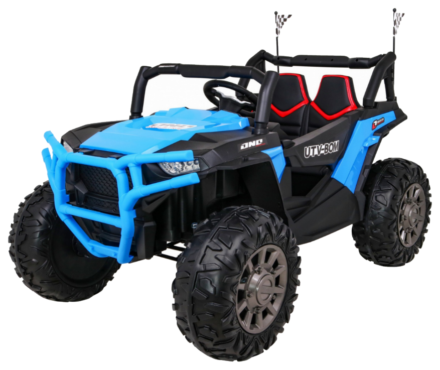 Buggy Racer dla dzieci Niebieski + Napęd 4x4 + Pilot + Wolny Start + Bagażnik + EVA + LED MP3