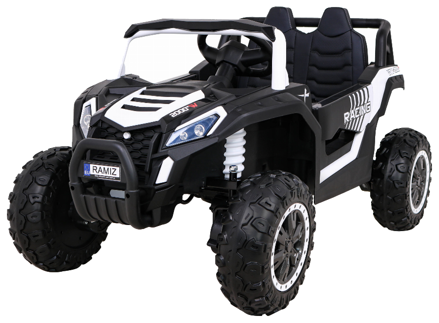Buggy UTV 2000M Racing Auto na akumulator Biały + MP3 Dźwięki Światła + Pilot + Wolny Start