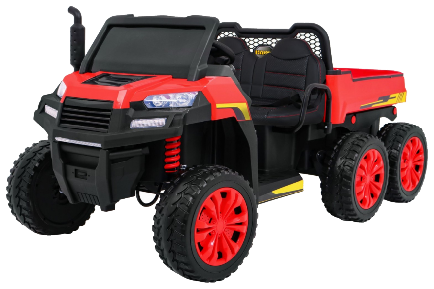 Autko Farmer Truck dla 2 dzieci Czerwony + Napęd 4x4 + Pilot + Kiper + Audio LED