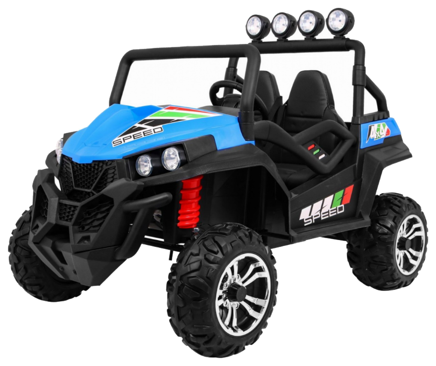 Grand Buggy Strong Lift dla dzieci Niebieski + Napęd 4x4 + Pilot + Bagażnik + Radio MP3 + LED