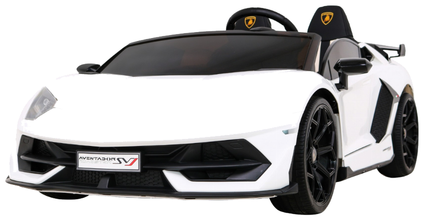 Lamborghini SVJ DRIFT dla 2 dzieci Biały + Funkcja driftu + Pilot