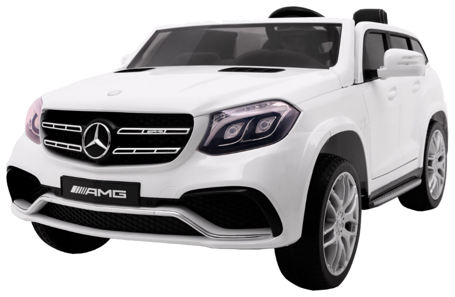 Auto na akumulator Mercedes AMG GLS63 dla dzieci Biały + Lakierowany + 4x4 + Nawiew powietrza