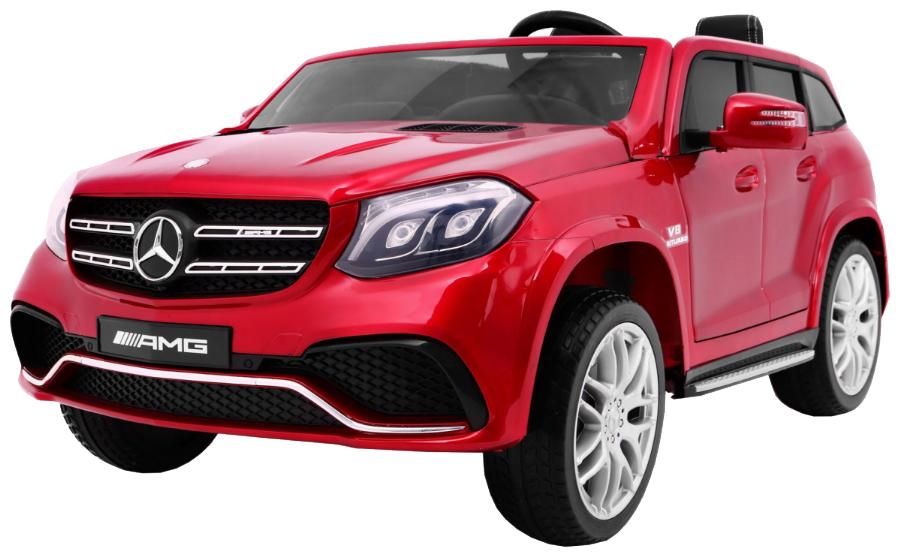 Auto na akumulator Mercedes AMG GLS63 dla dzieci Czerwony SUV + Lakierowany + 4x4