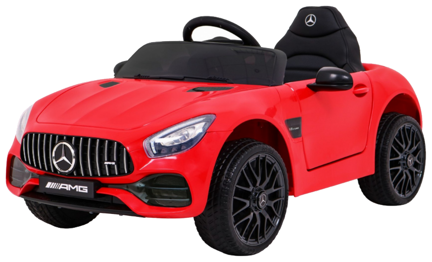 Mercedes Benz GT na akumulator dla dzieci Czerwony + Pilot + Wolny Start + MP3 LED