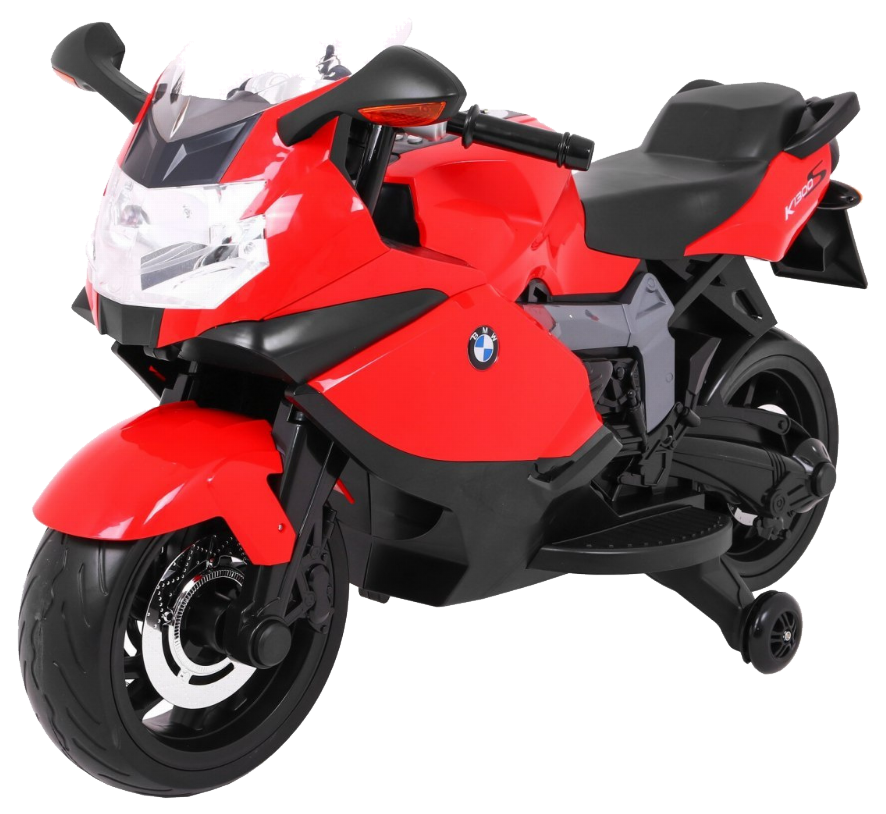 Motor na akumulator BMW K1300S dla dzieci Czerwony + Kółka pomocnicze + Dźwięki Światła + Wolny Start