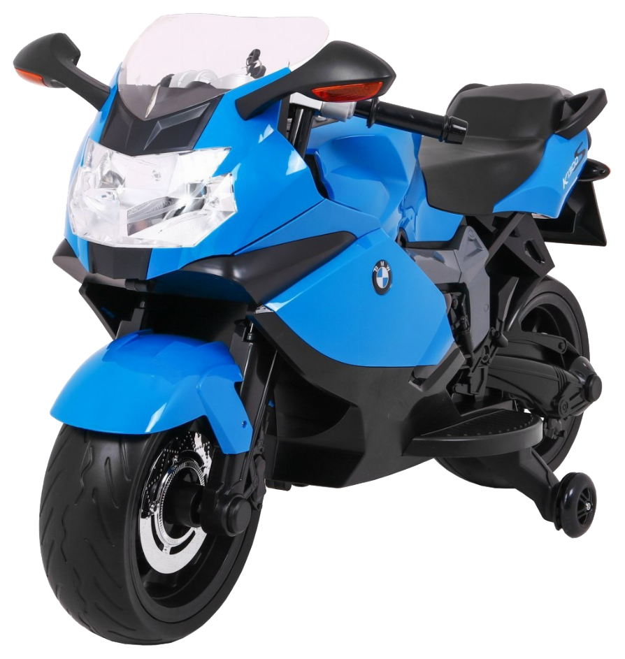 Motor na akumulator BMW K1300S dla dzieci Niebieski + Kółka pomocnicze + Dźwięki Światła + Wolny Start