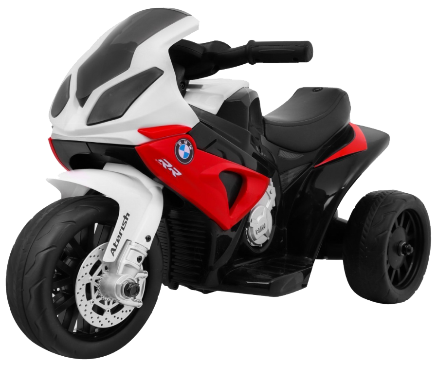 Motor BMW S1000 RR Mini na akumulator dla dzieci Czerwony + 3 koła + Dźwięki + LED