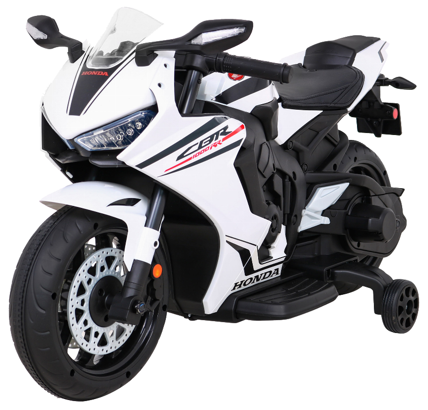 Honda CBR 1000RR Motor na akumulator dla dzieci Biały + Dźwięki MP3 + Kółka pomocnicze