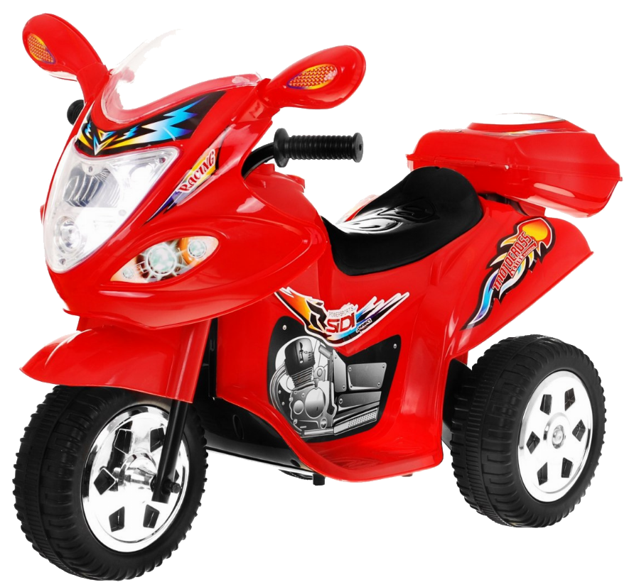 Motorek Trójkołowy BJX-088 elektryczny dla najmłodszych Czerwony + Dźwięki + Światła