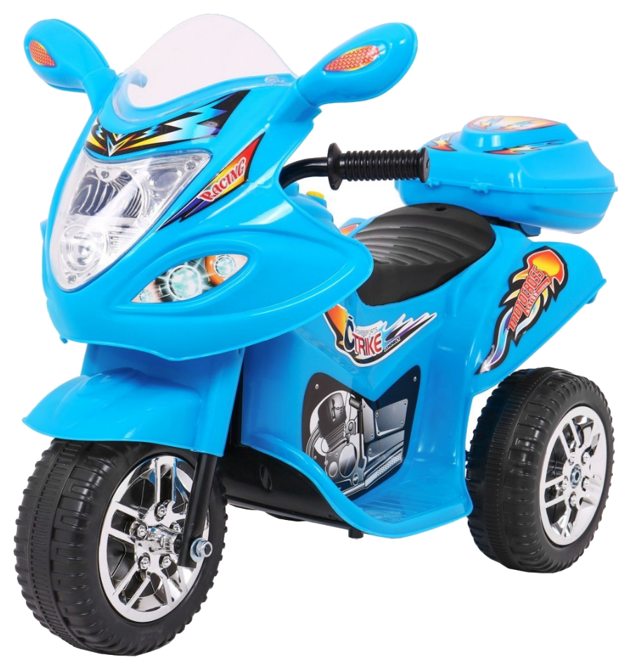 Motorek Trójkołowy BJX-088 elektryczny dla najmłodszych Niebieski + Dźwięki + Światła