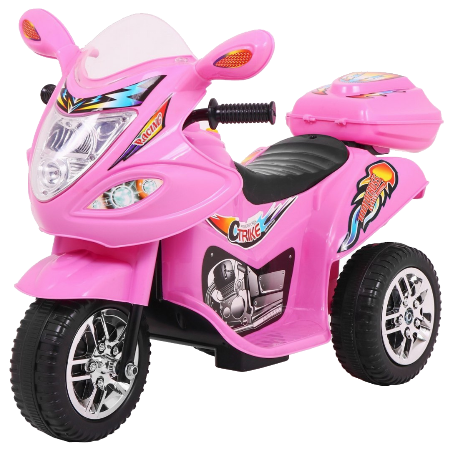 Motorek Trójkołowy BJX-088 elektryczny dla najmłodszych Różowy + Dźwięki + Światła