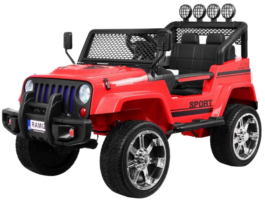 Autko terenowe Raptor Drifter Czerwony + Pilot + Napęd 4x4 + Schowek + Wolny Start + MP3 LED
