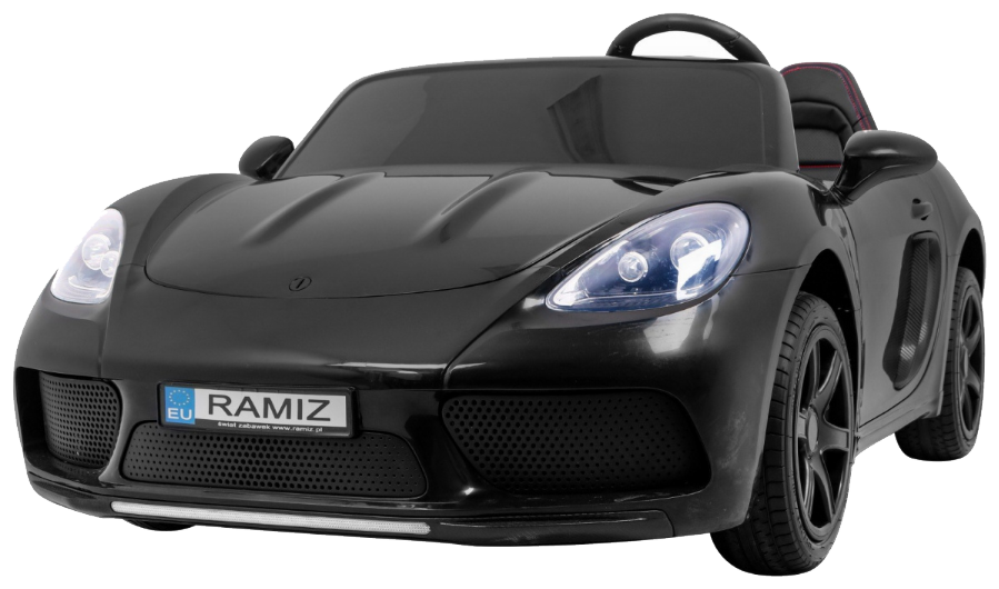 Perfecta Auto dla 2 dzieci Czarny + Pompowane koła + Silnik bezszczotkowy + MP3 LED + Wolny Start