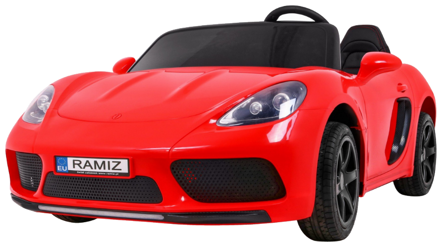 Perfecta Auto dla 2 dzieci Czerwony + Pompowane koła + Silnik bezszczotkowy + MP3 LED + Wolny Start