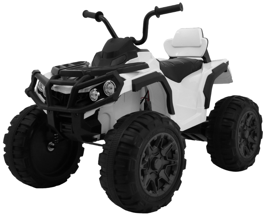 Quad ATV 2.4GHz na akumulator dla dzieci Biały + Pilot + Koła EVA + Radio MP3 + Wolny Start
