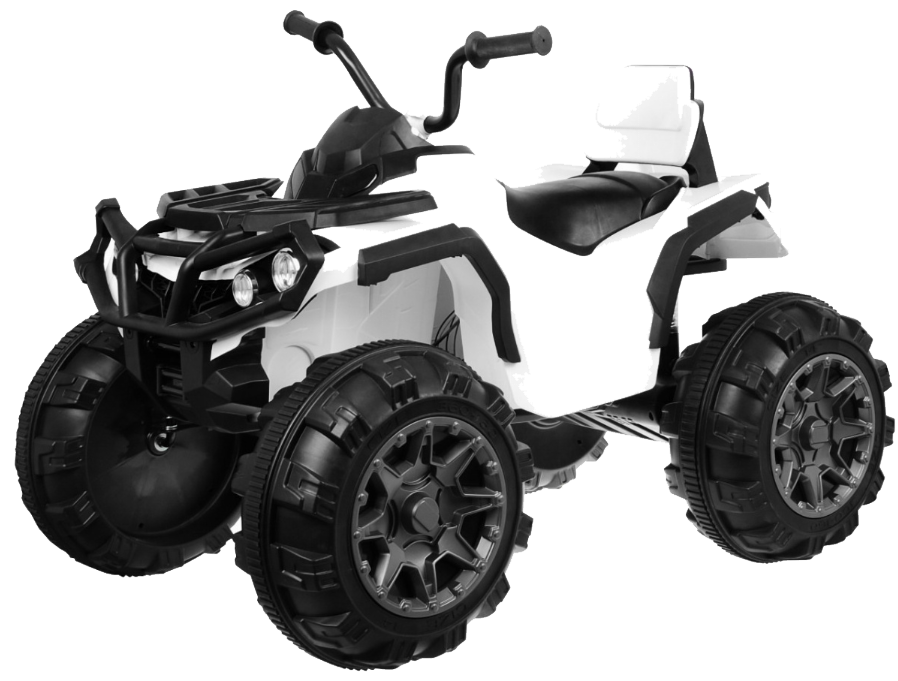 Quad ATV na akumulator dla dzieci Biały + Koła EVA + Radio MP3 + LED + Wolny Start