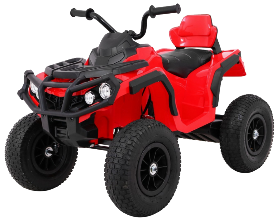 Quad ATV Air na akumulator dla dzieci Czerwony+ Koła pompowane + Radio MP3 + Wolny Start