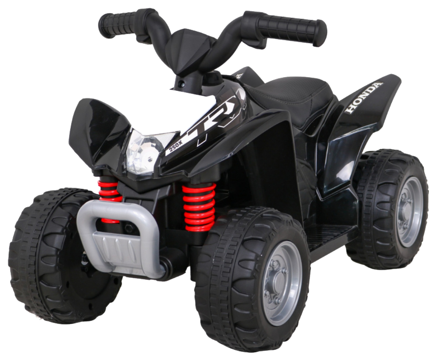 Quad Honda 250X TRX na akumulator Czarny + Klakson + LED + Ekoskóra