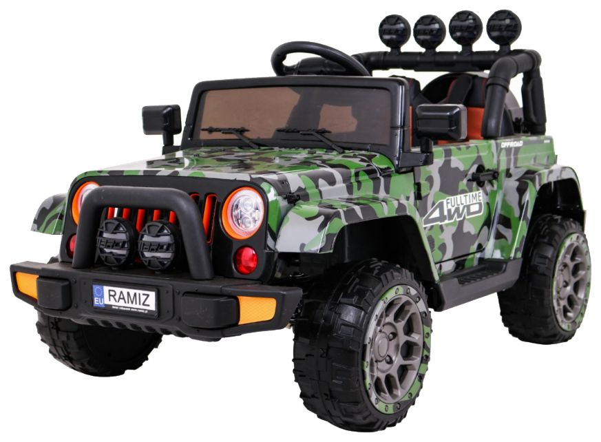 Auto Terenowe Full Time 4WD dla dzieci Lakier Moro + Napęd 4x4 + Pilot + Audio LED + Schowek