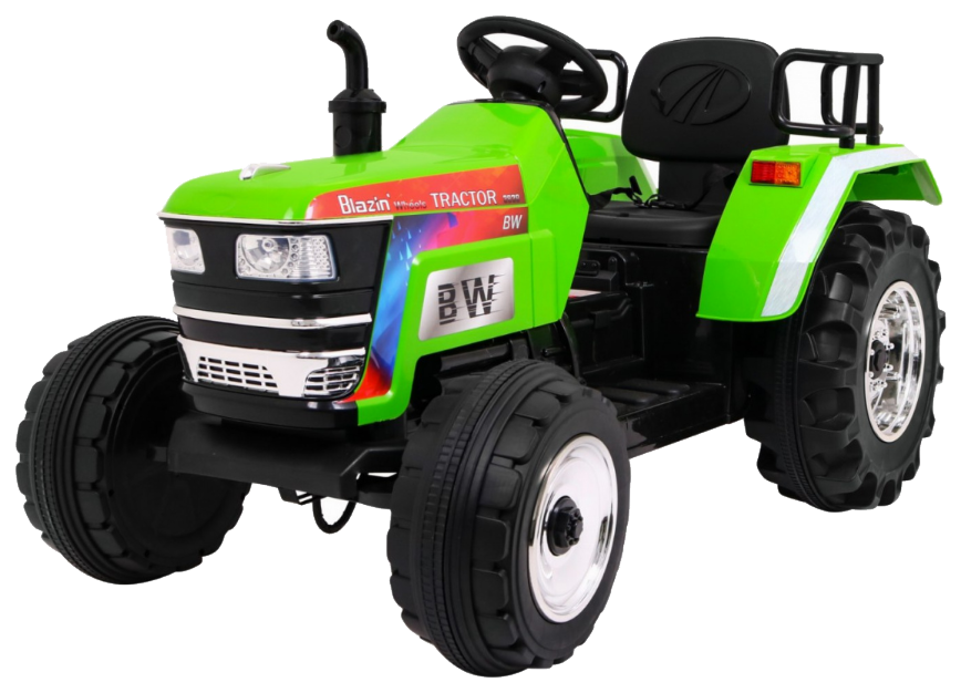 Traktor Blazin BW na akumulator Zielony + Pilot + Wolny Start + Dźwięki Światła